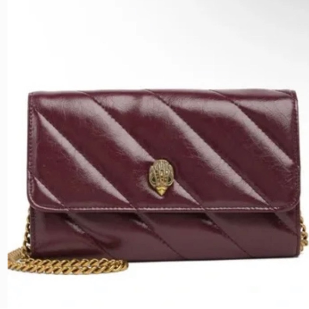 Kurt Geiger Leather crossbody chained wallet